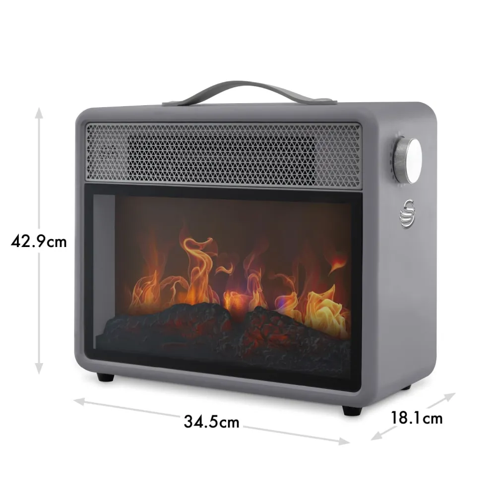 1.8kW Retro Flame Effect Heater