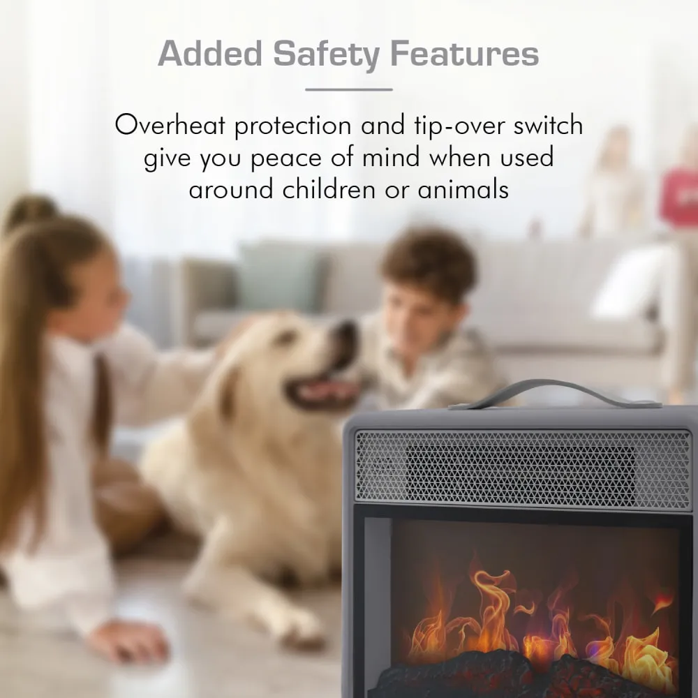 1.8kW Retro Flame Effect Heater