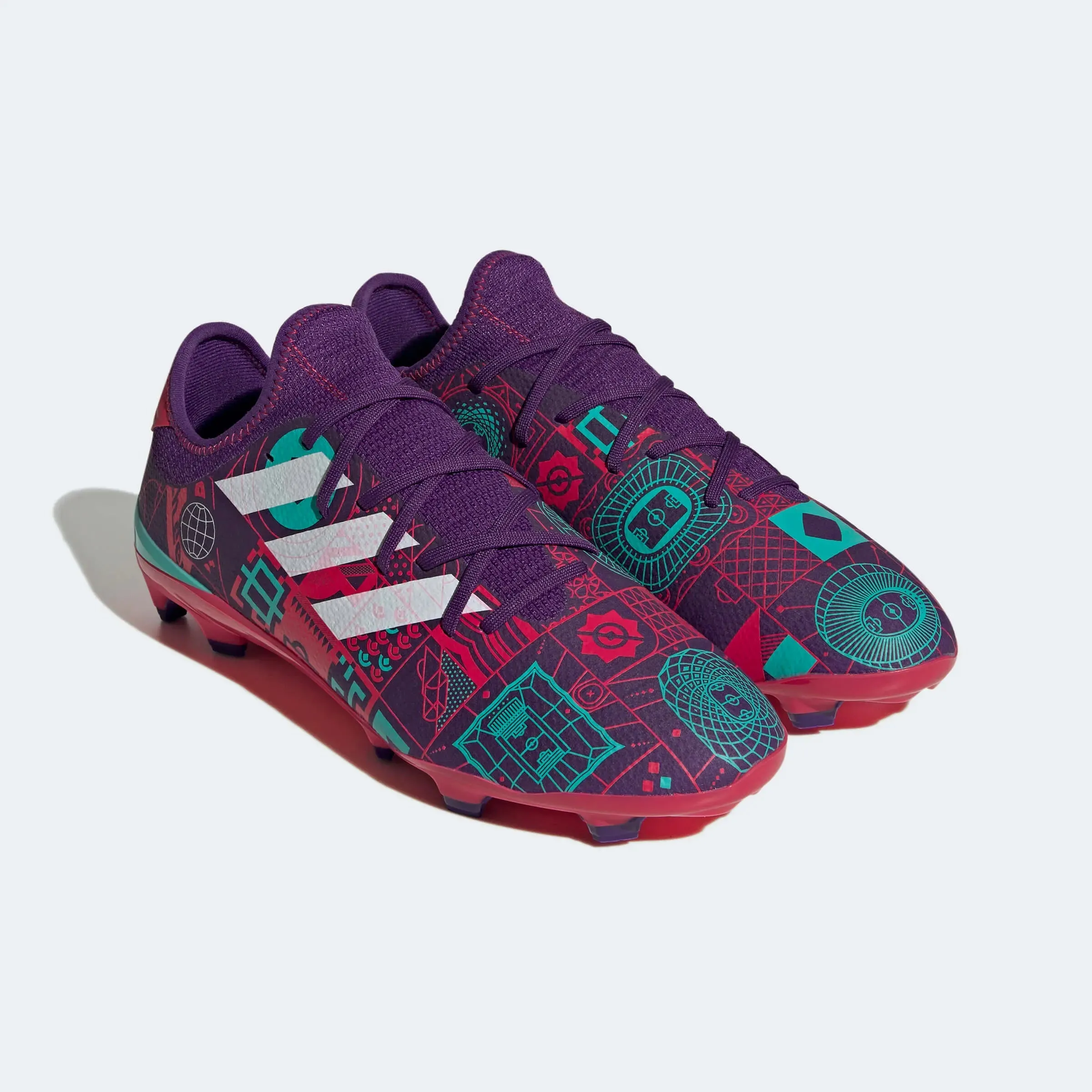 adidas Gamemode Knit FG - Purple-Ruby Red