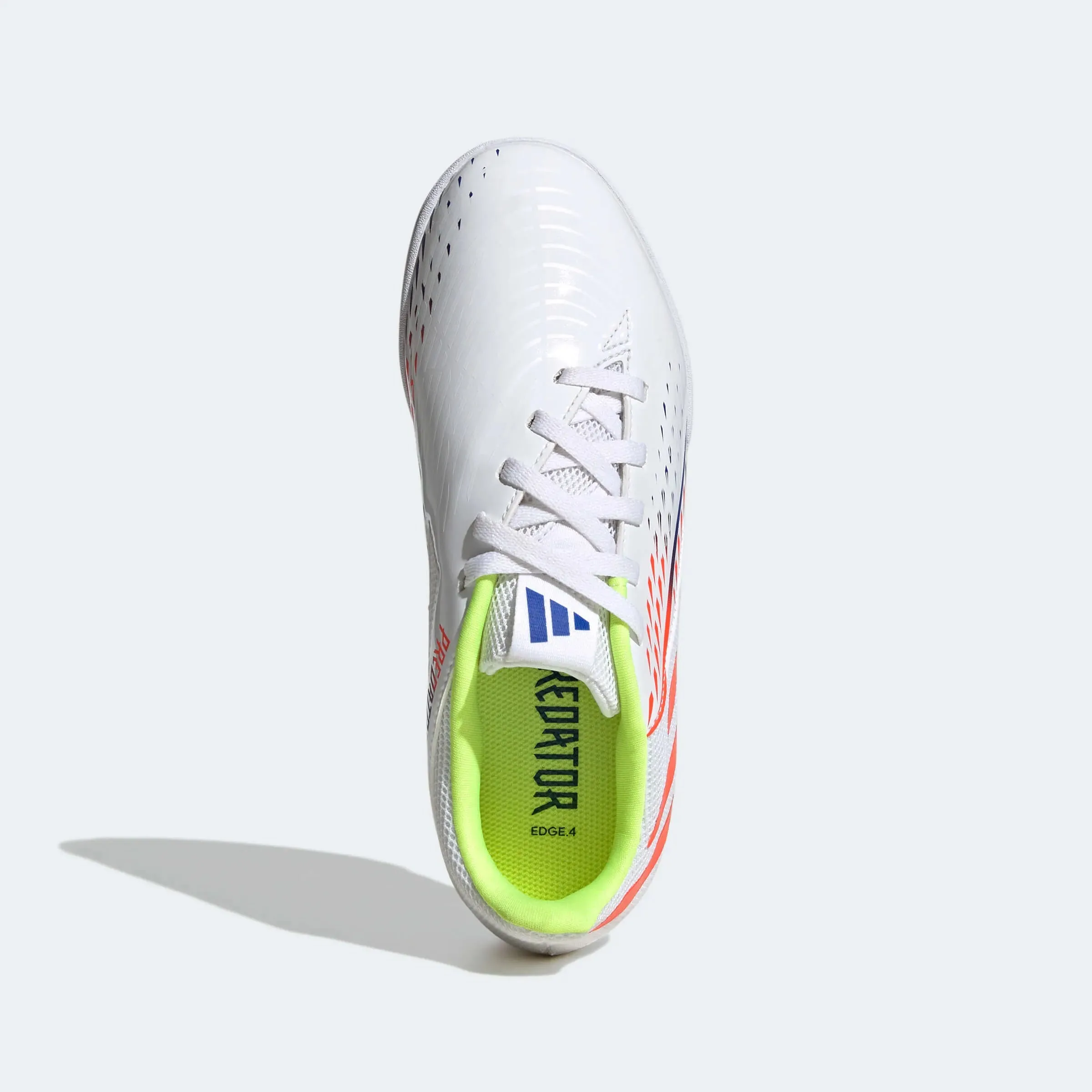 adidas Kids Predator Edge.4 IN Sala J - White-Yellow-Blue