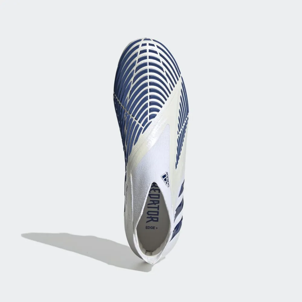 adidas Predator Edge  FG Firm Ground Boots White/Blue