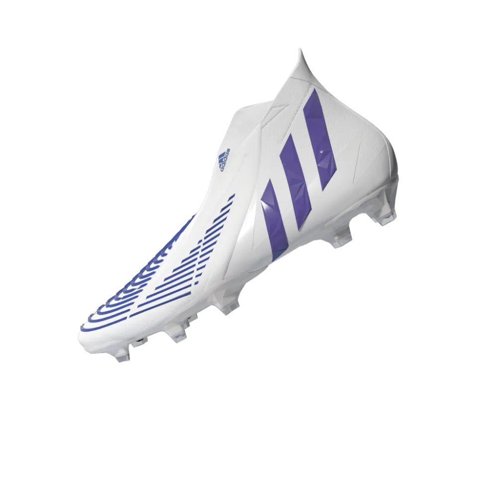 adidas Predator Edge  FG Firm Ground Boots White/Blue