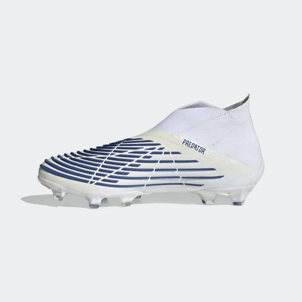 adidas Predator Edge  FG Firm Ground Boots White/Blue