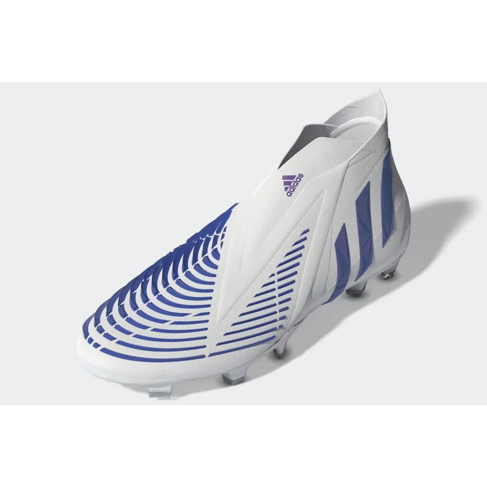 adidas Predator Edge  FG Firm Ground Boots White/Blue