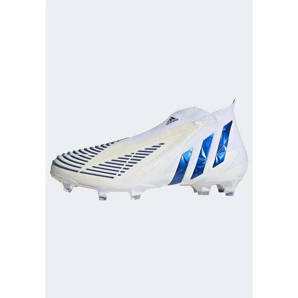 adidas Predator Edge  FG Firm Ground Boots White/Blue