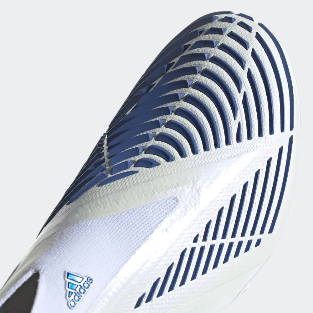adidas Predator Edge  FG Firm Ground Boots White/Blue