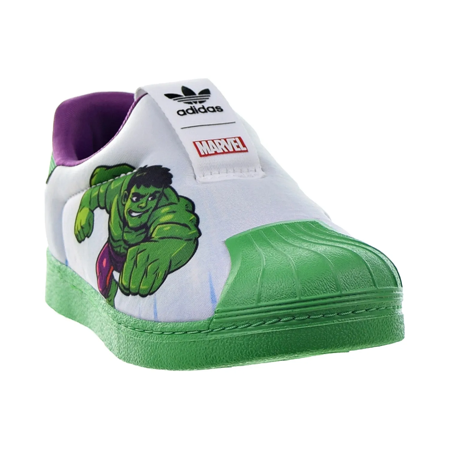 Adidas Superstar 360 I "Marvel Hulk" Slip-On Toddlers' Shoes White-Green
