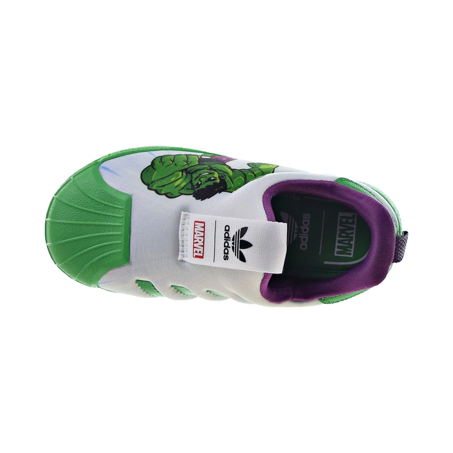Adidas Superstar 360 I "Marvel Hulk" Slip-On Toddlers' Shoes White-Green