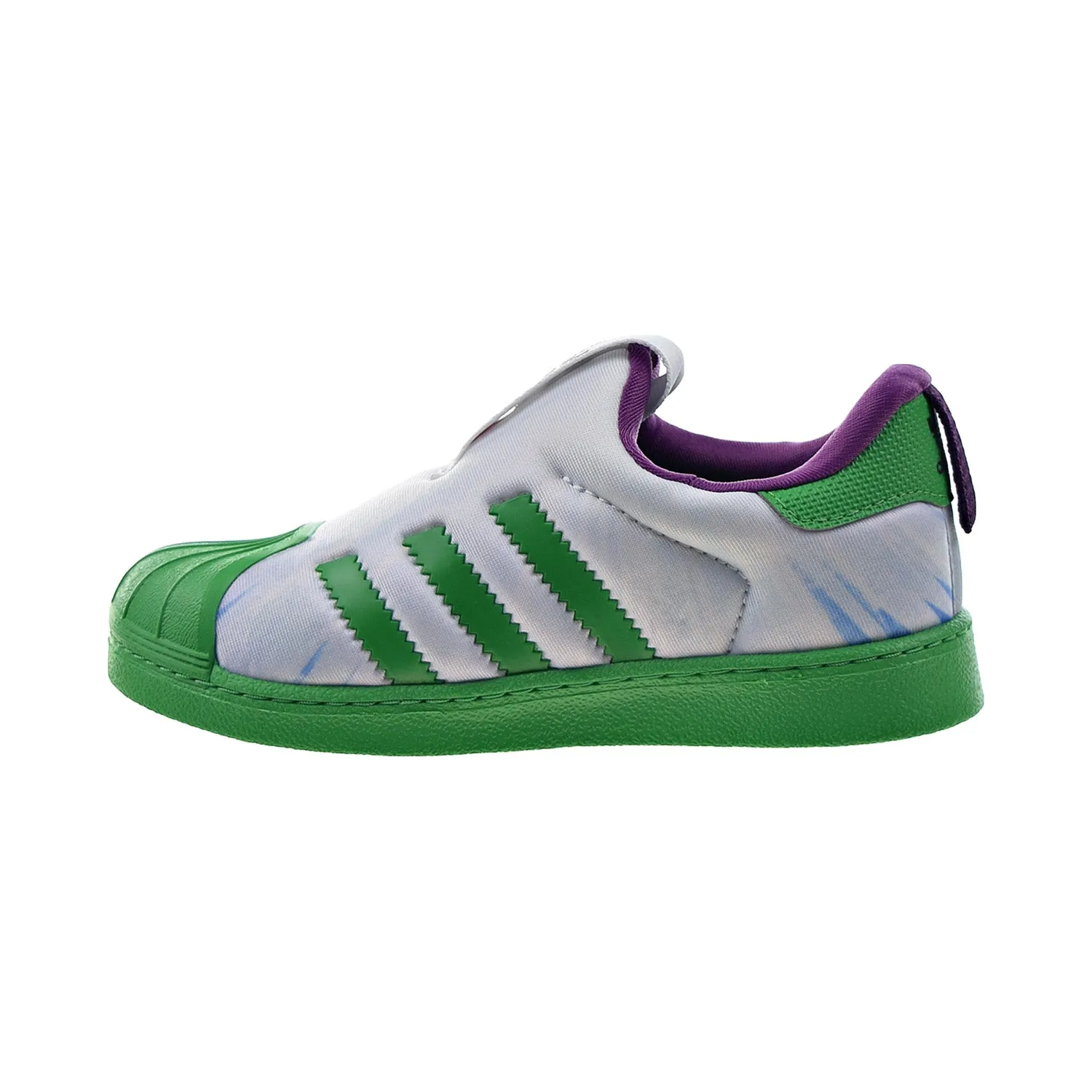 Adidas Superstar 360 I "Marvel Hulk" Slip-On Toddlers' Shoes White-Green