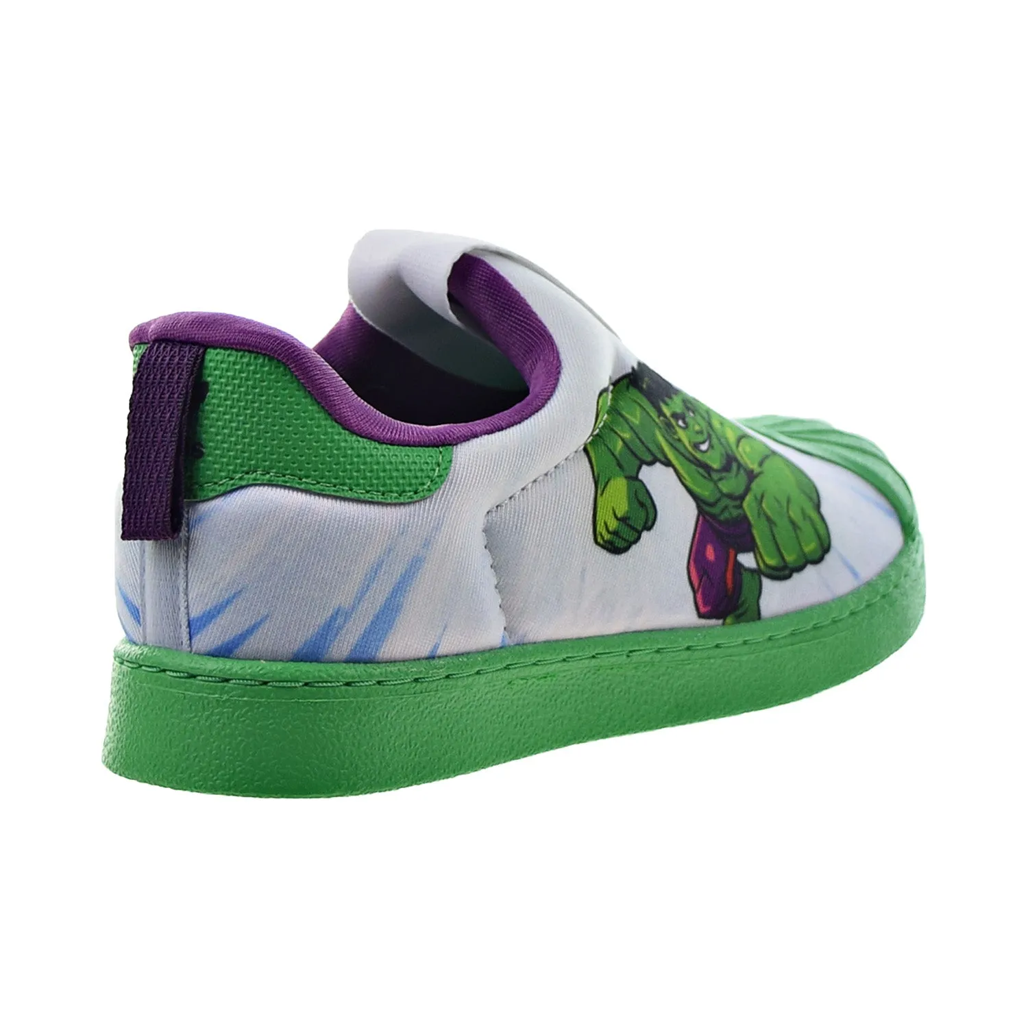 Adidas Superstar 360 I "Marvel Hulk" Slip-On Toddlers' Shoes White-Green