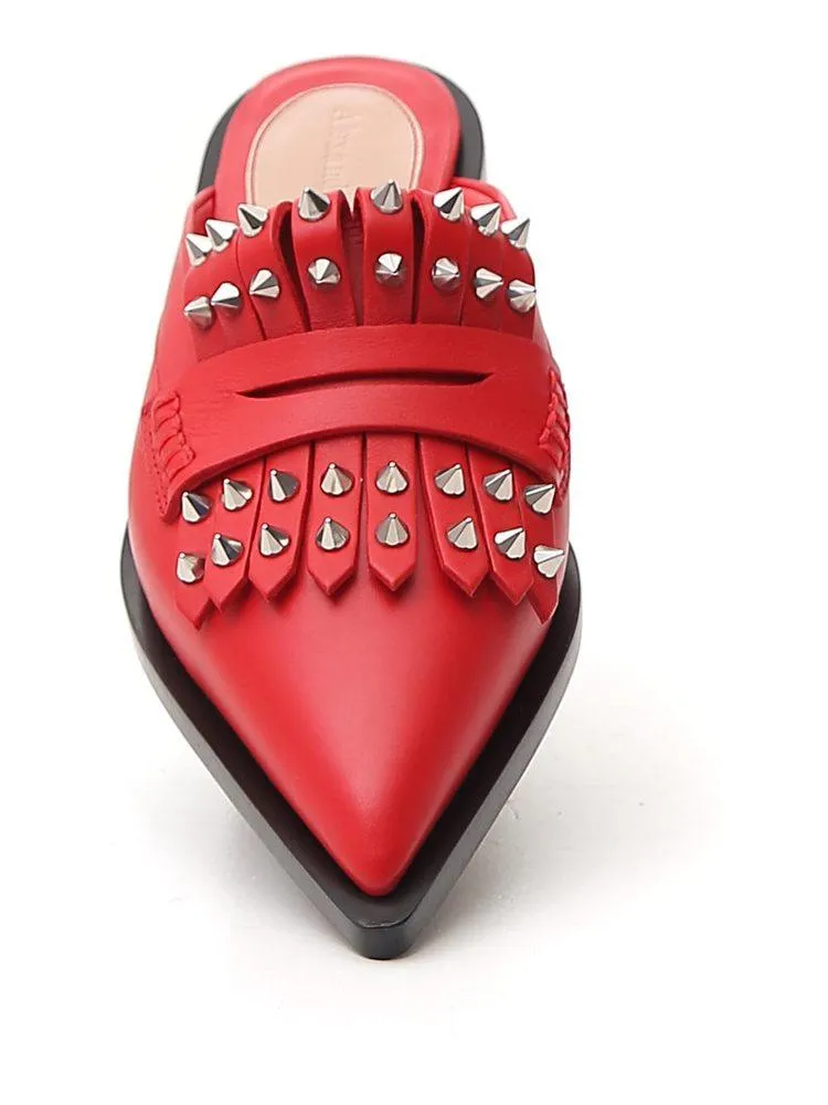 Alexander McQueen Studded Kiltie Mules