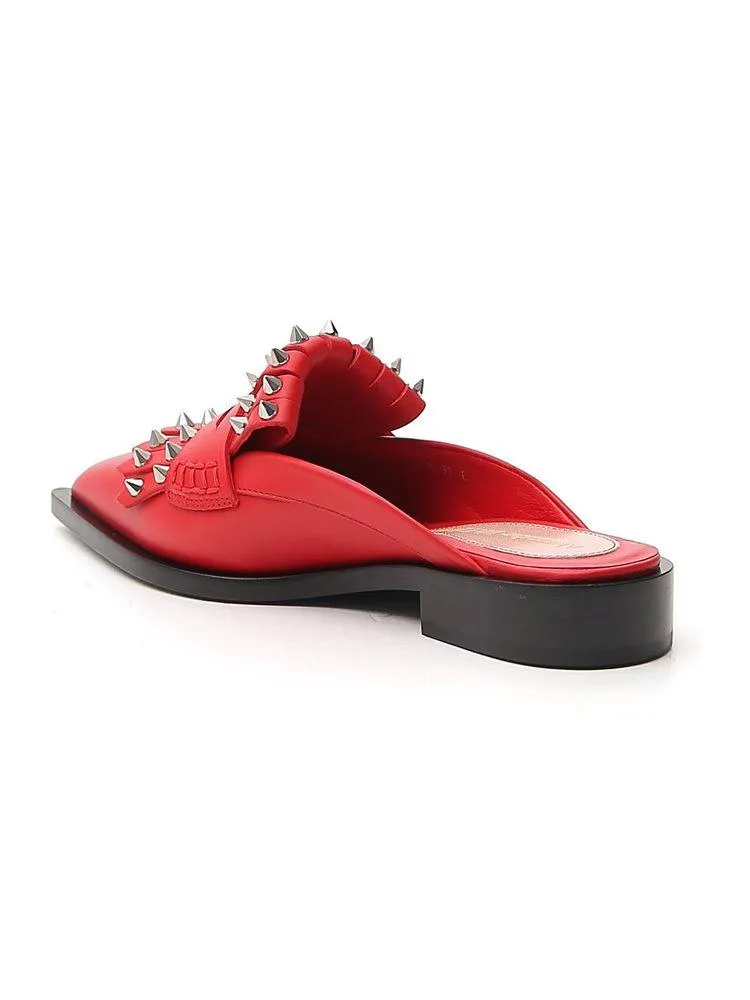 Alexander McQueen Studded Kiltie Mules