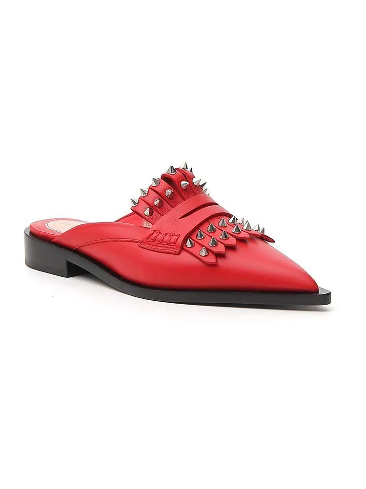 Alexander McQueen Studded Kiltie Mules