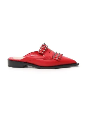 Alexander McQueen Studded Kiltie Mules
