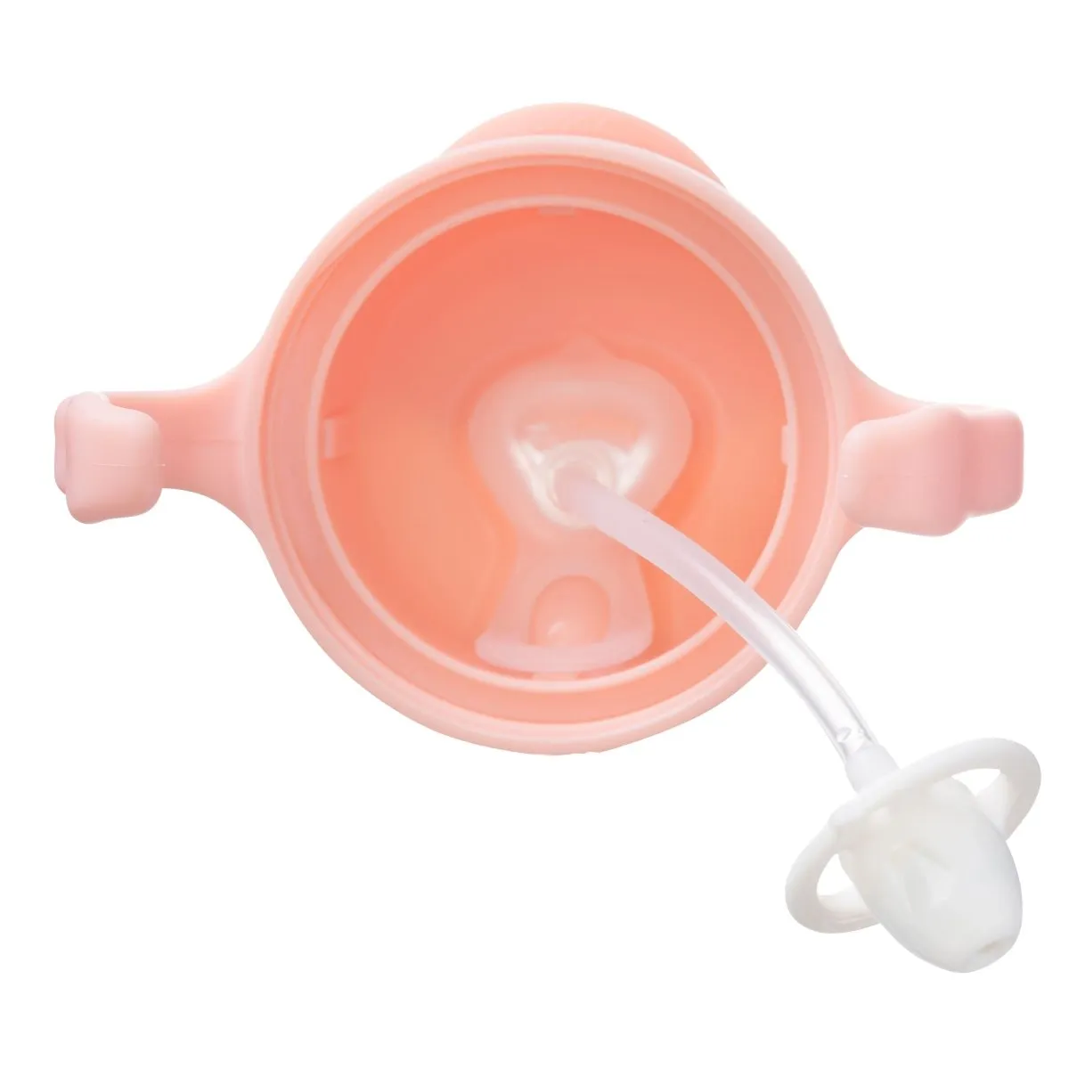 B.Box Weighted Straw Sippy Cup- Tutti Fruiti Light Pink
