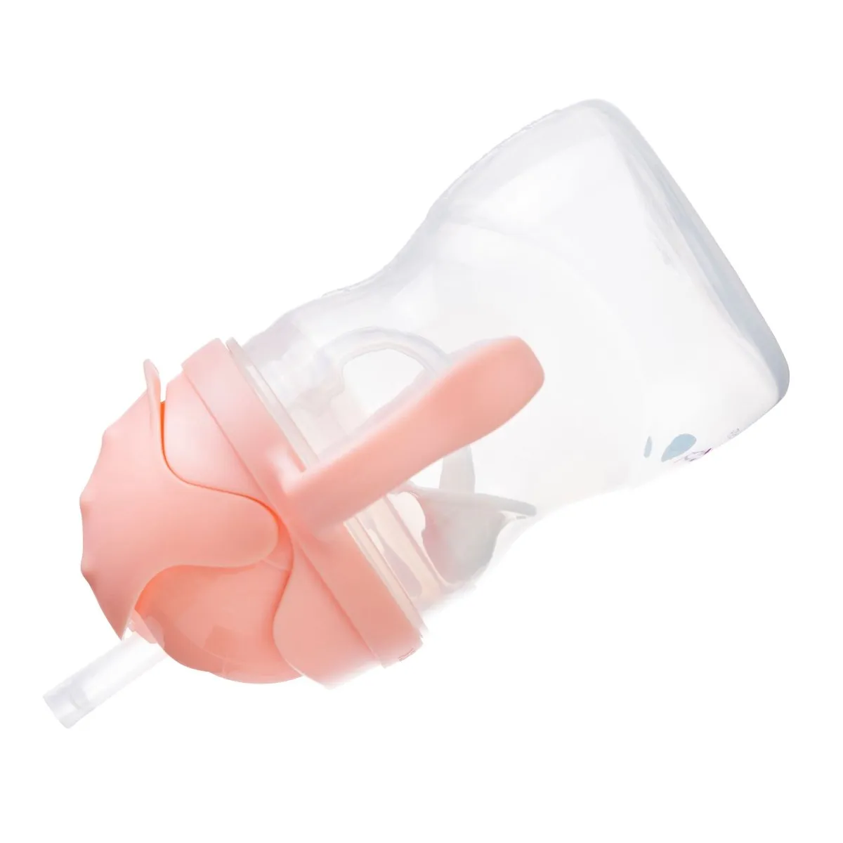B.Box Weighted Straw Sippy Cup- Tutti Fruiti Light Pink
