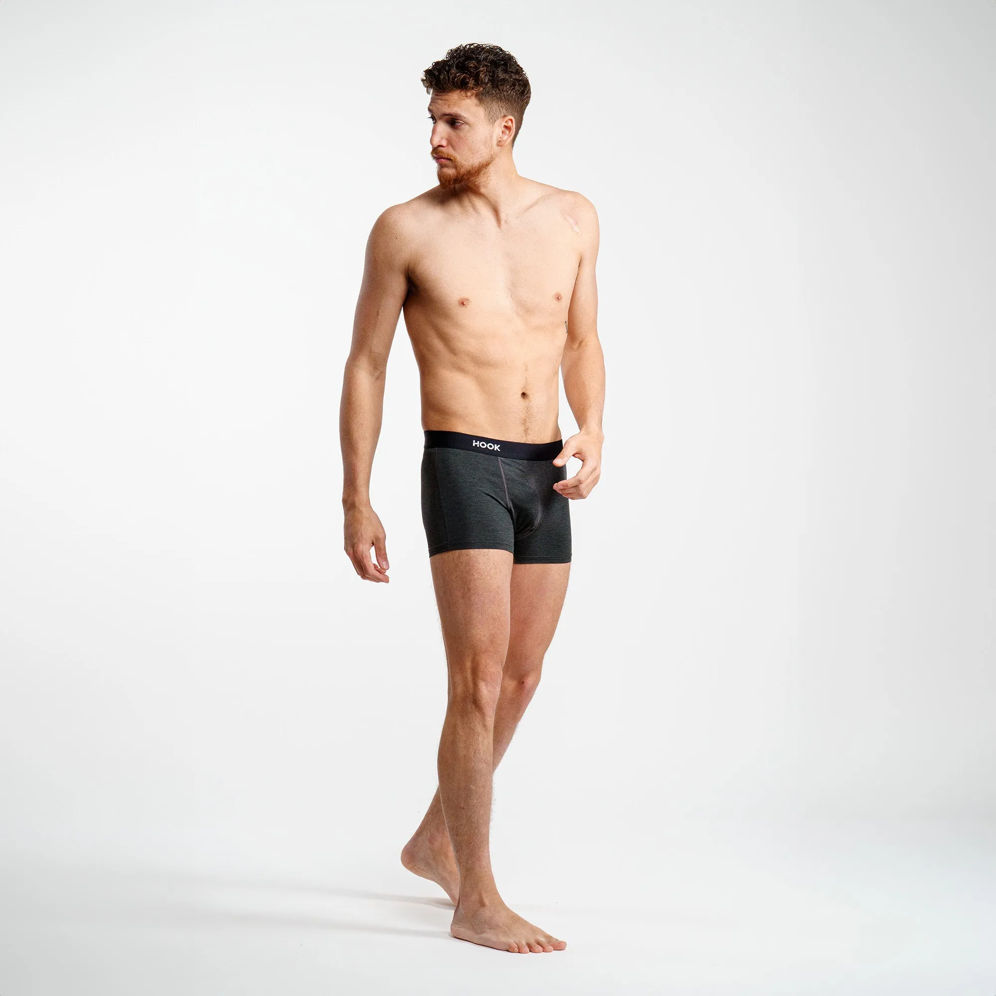 Boxer court Feel : Charcoal