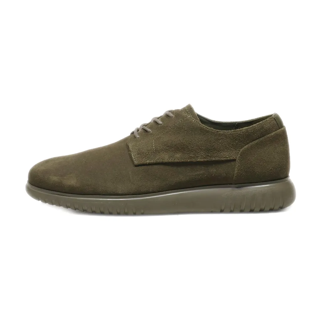 Calvin Klein Casual Lace Ups Leather Green Colour For Men