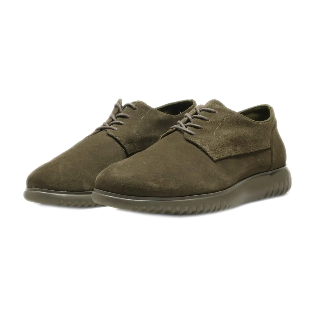 Calvin Klein Casual Lace Ups Leather Green Colour For Men
