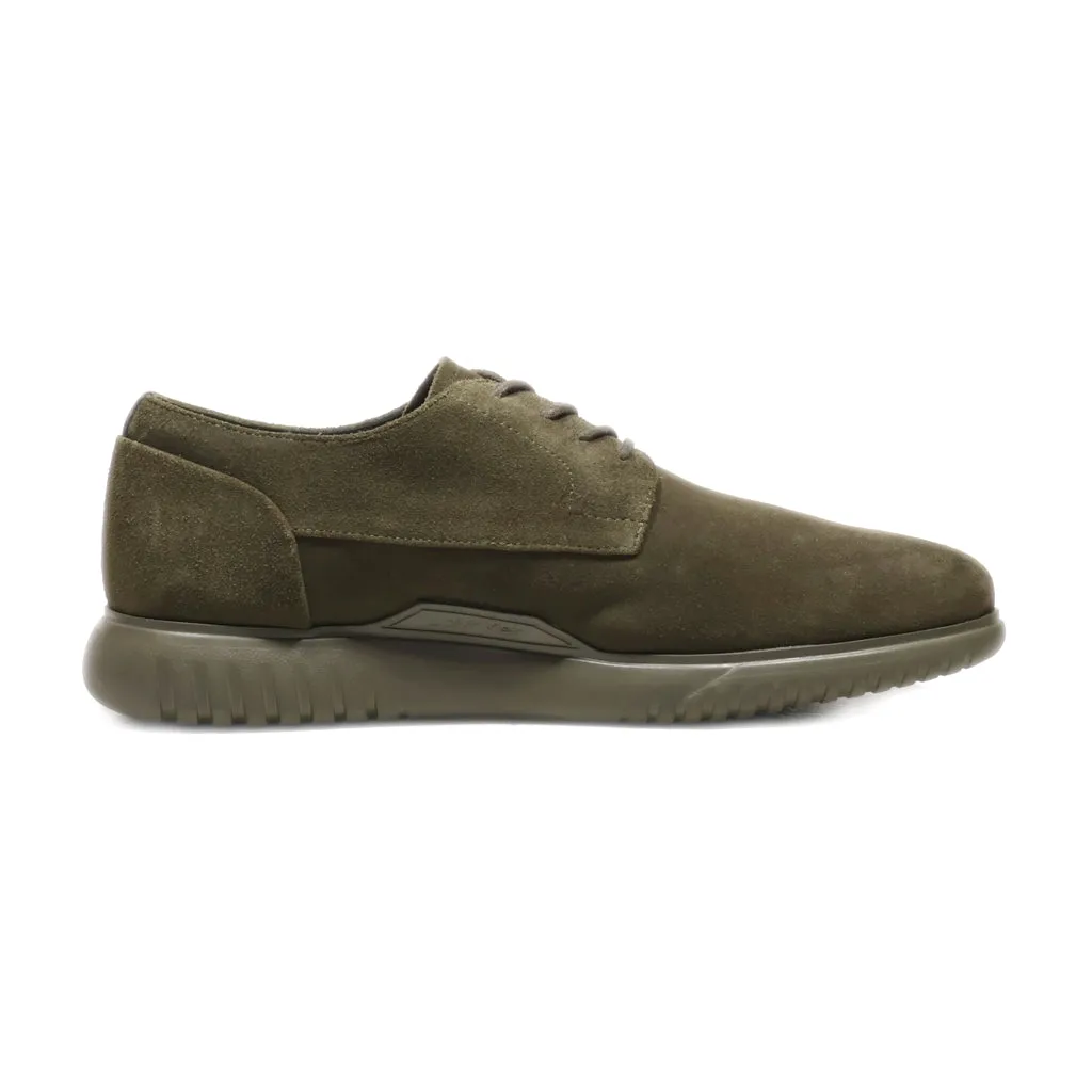 Calvin Klein Casual Lace Ups Leather Green Colour For Men