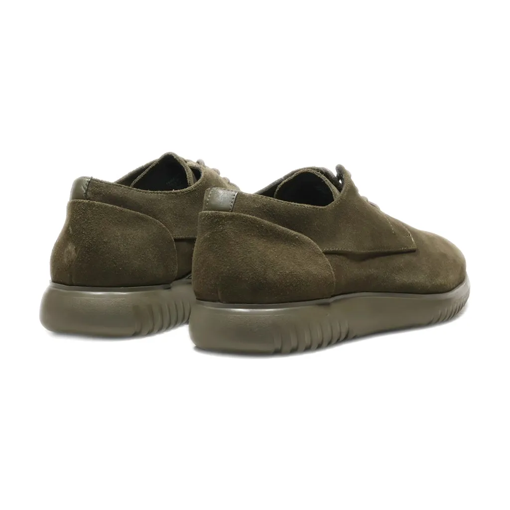 Calvin Klein Casual Lace Ups Leather Green Colour For Men