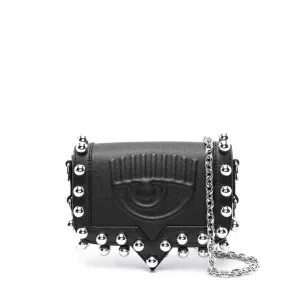 CHIARA FERRAGNI EYELIKE STUDDED SHOULDER BAG