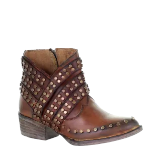 Circle G by Corral Ladies Studded Straps Bootie Shoe Q5096