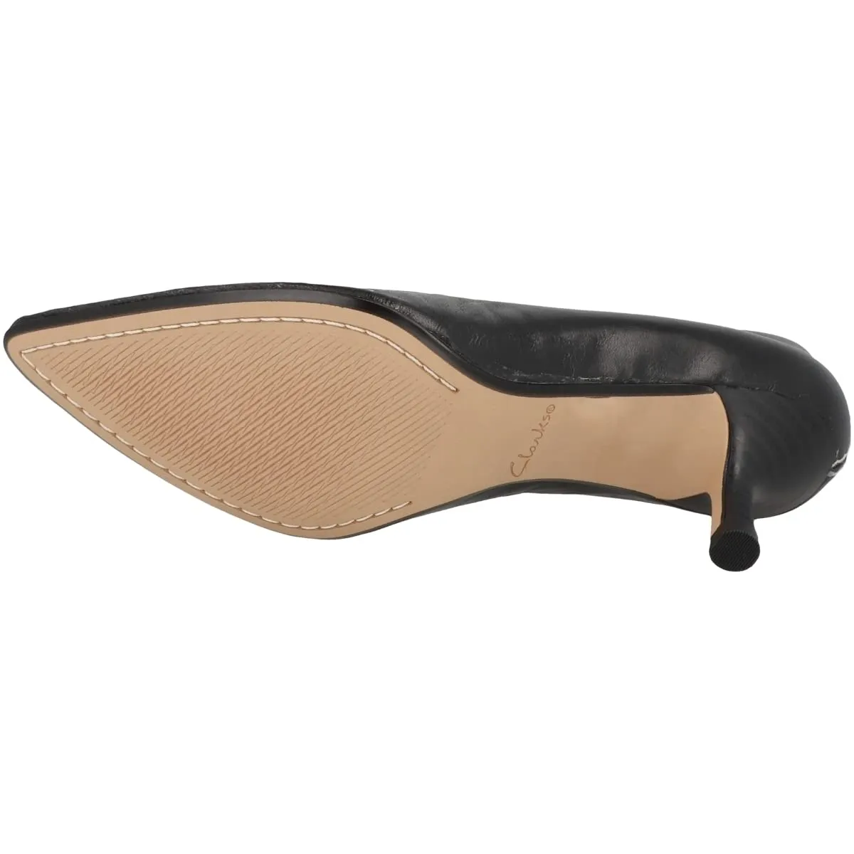 Clarks Women's Black Leather Court Shoes