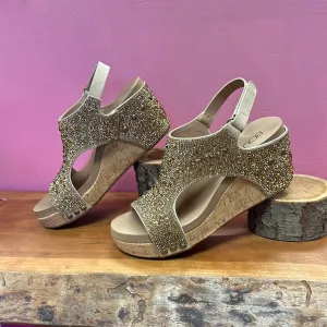 Corkys Ashley Gold Rhinestone Wedge