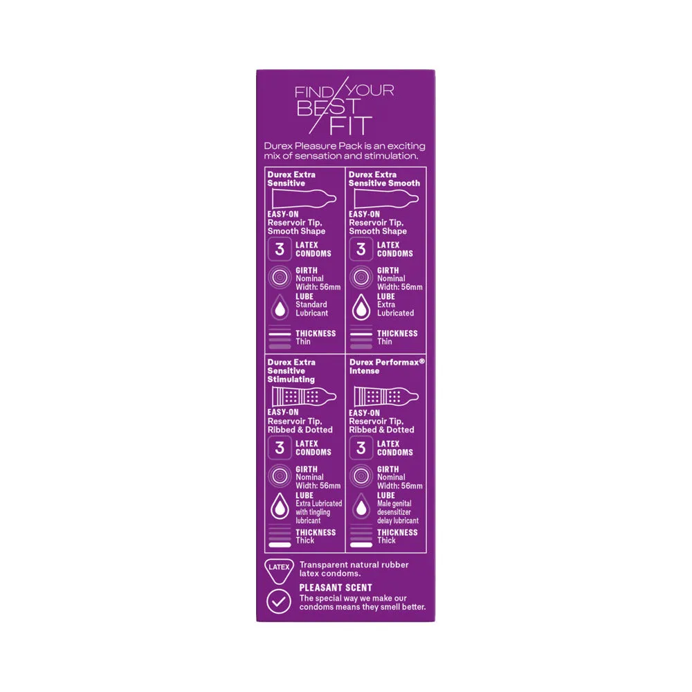 Durex Pleasure Pack (12 Pack)