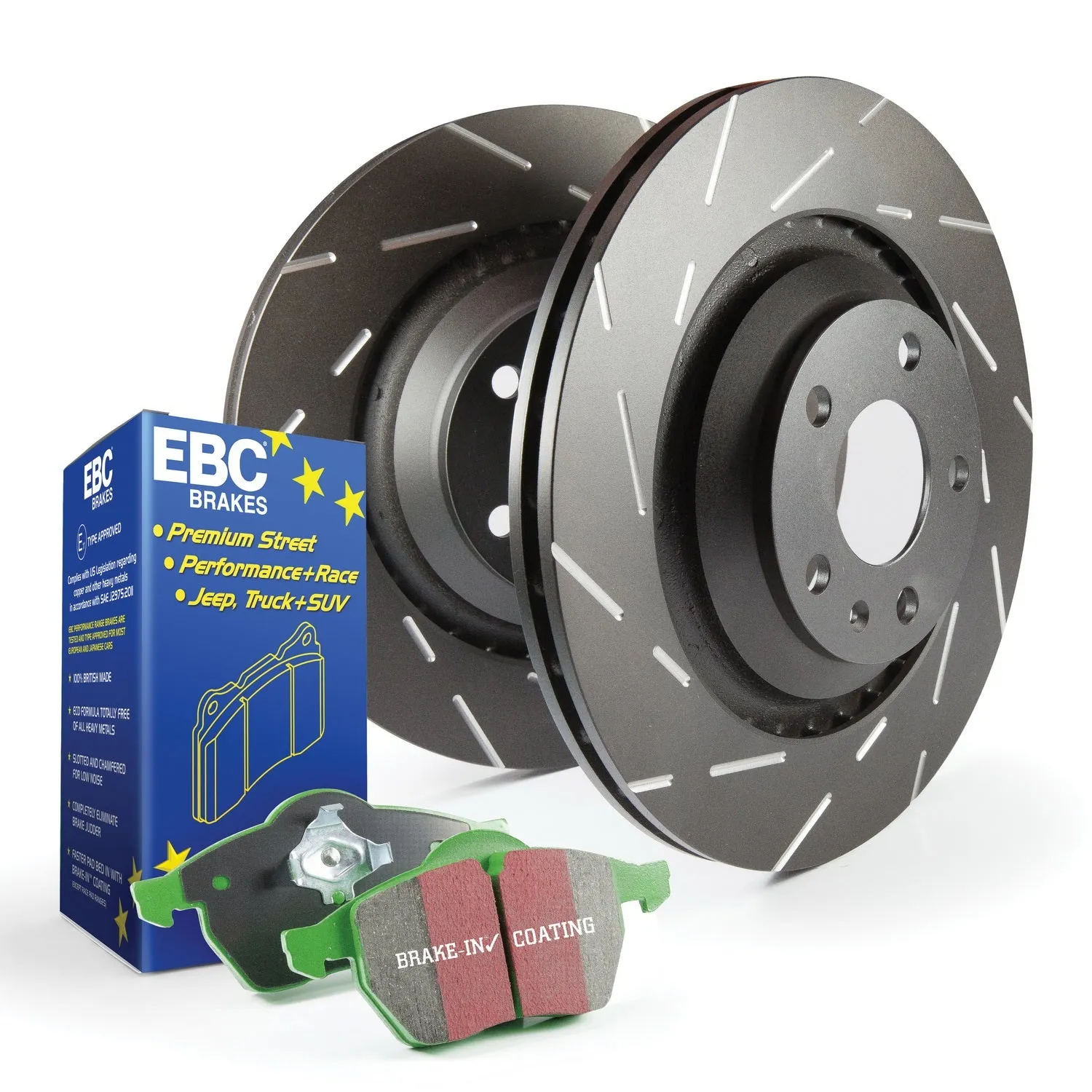 EBC Brakes S2KR1104 S2 Kits Greenstuff 2000 and USR Rotors