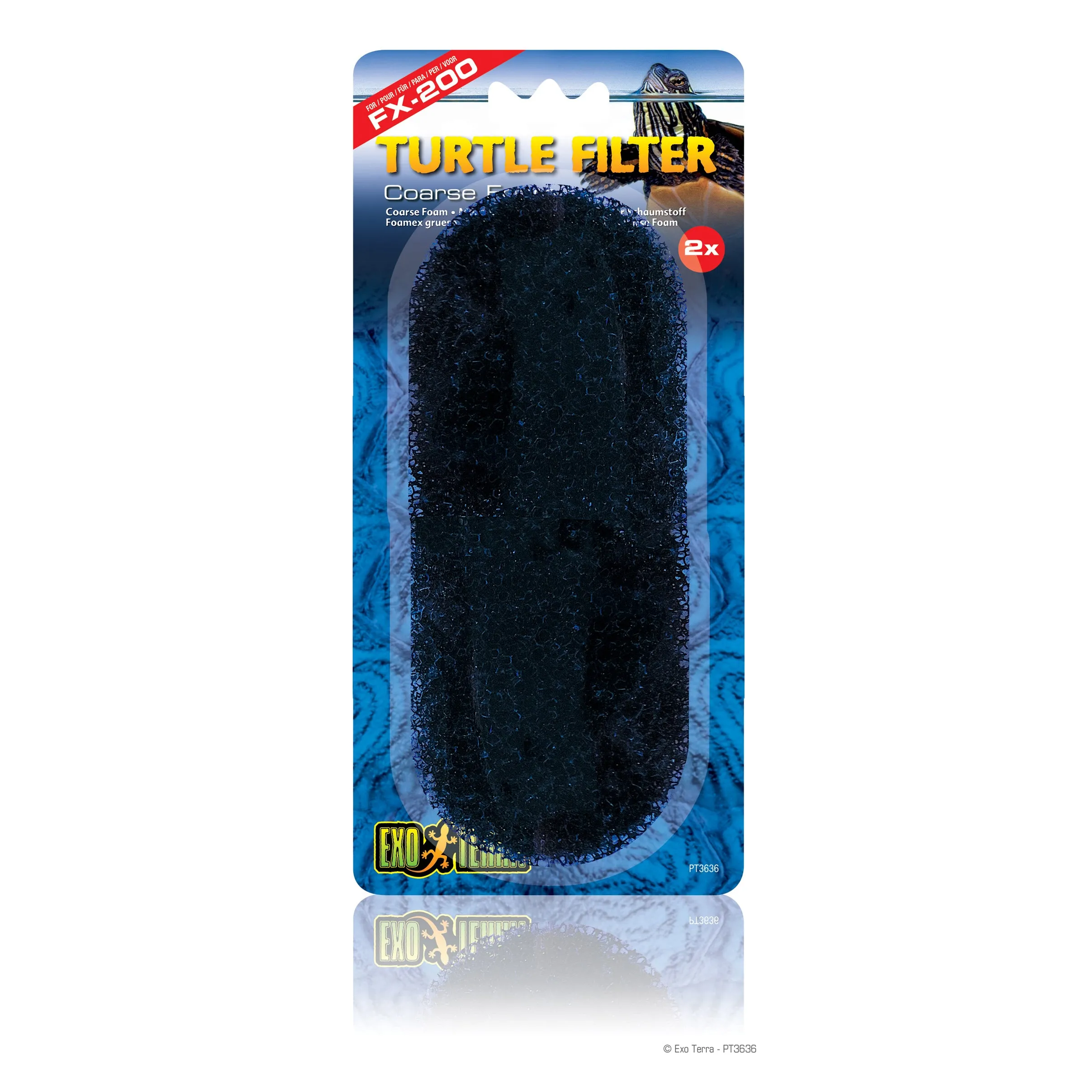 Exo Terra Turtle Filter Coarse Foam 2 Pack