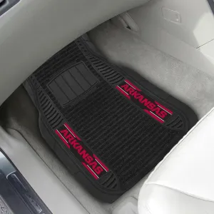 Fanmats Arkansas Razorbacks 2 Piece Deluxe Car Mat Set