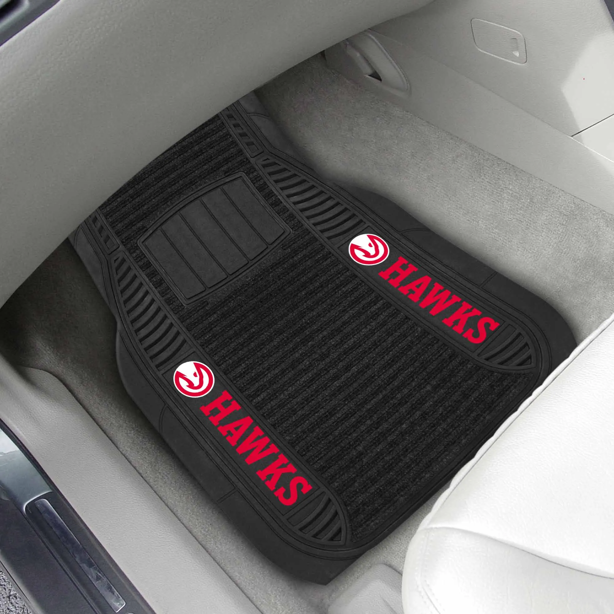 Fanmats Atlanta Hawks 2 Piece Deluxe Car Mat Set