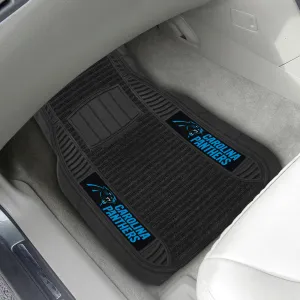 Fanmats Carolina Panthers 2 Piece Deluxe Car Mat Set