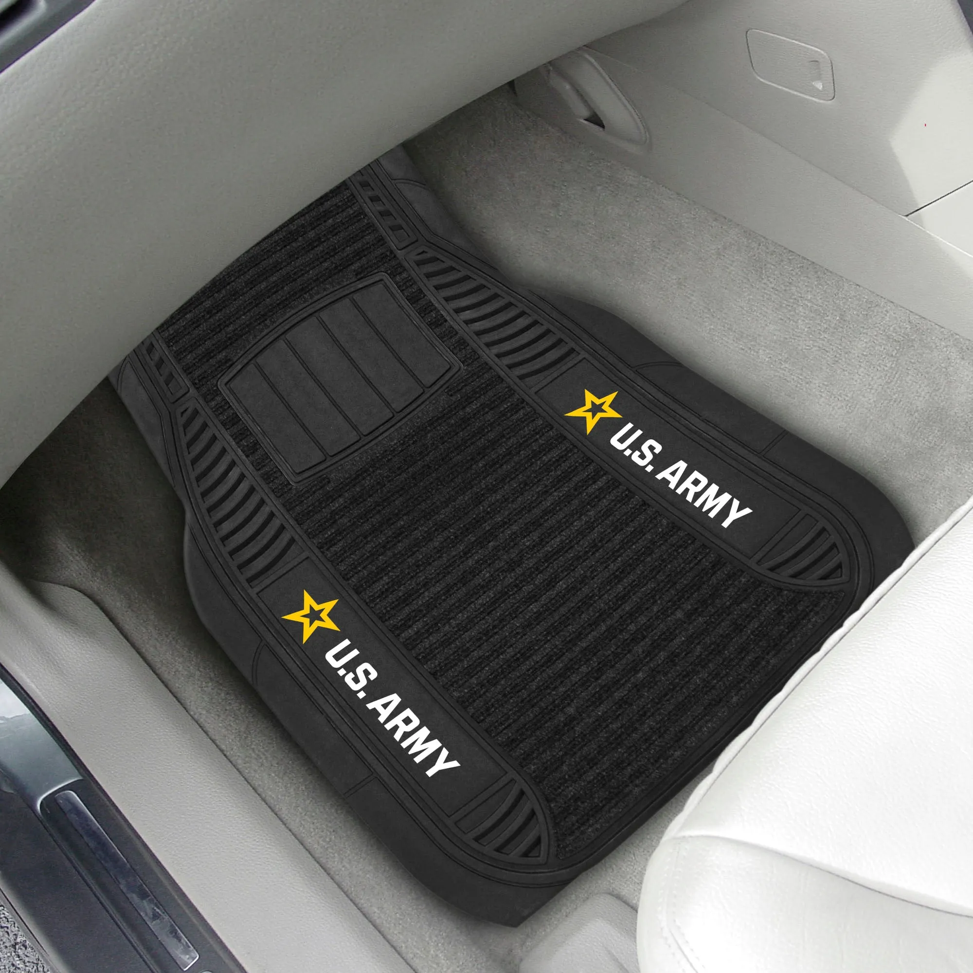 Fanmats U.S. Army 2 Piece Deluxe Car Mat Set