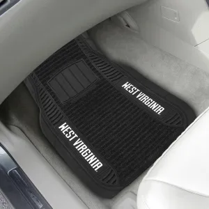 Fanmats West Virginia Mountaineers 2 Piece Deluxe Car Mat Set