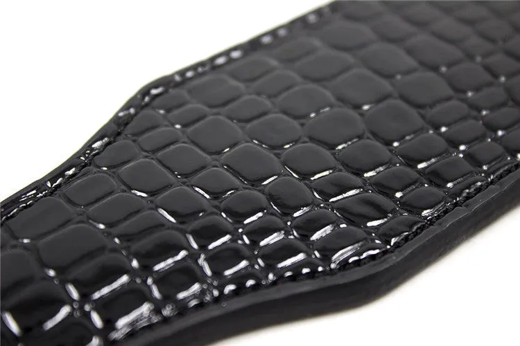 Faux Snakeskin Studded Spanking Paddle