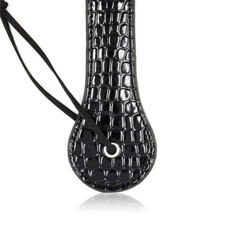 Faux Snakeskin Studded Spanking Paddle