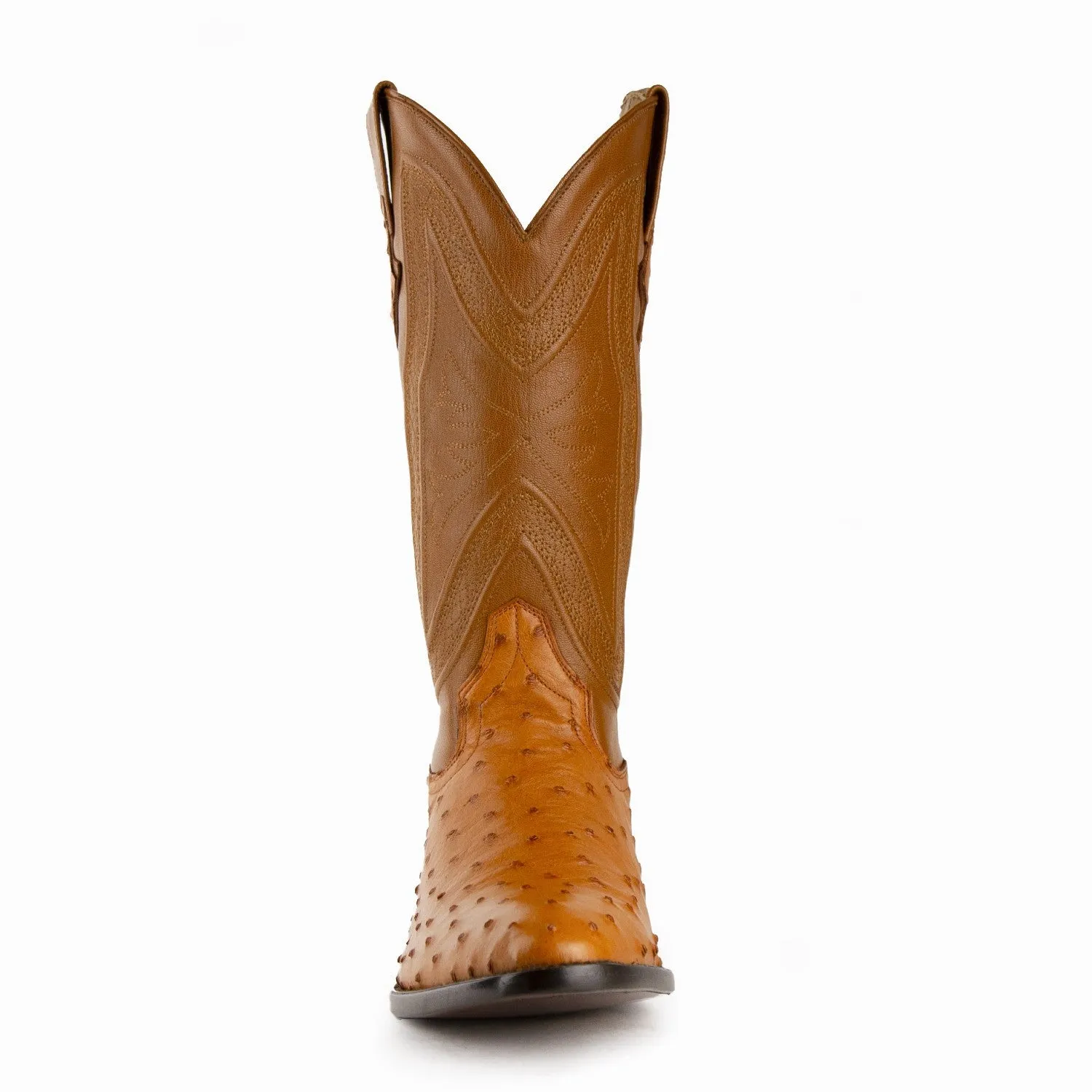 Ferrini Men's Colt Full Quill Ostrich Round Toe Boots 10111-02