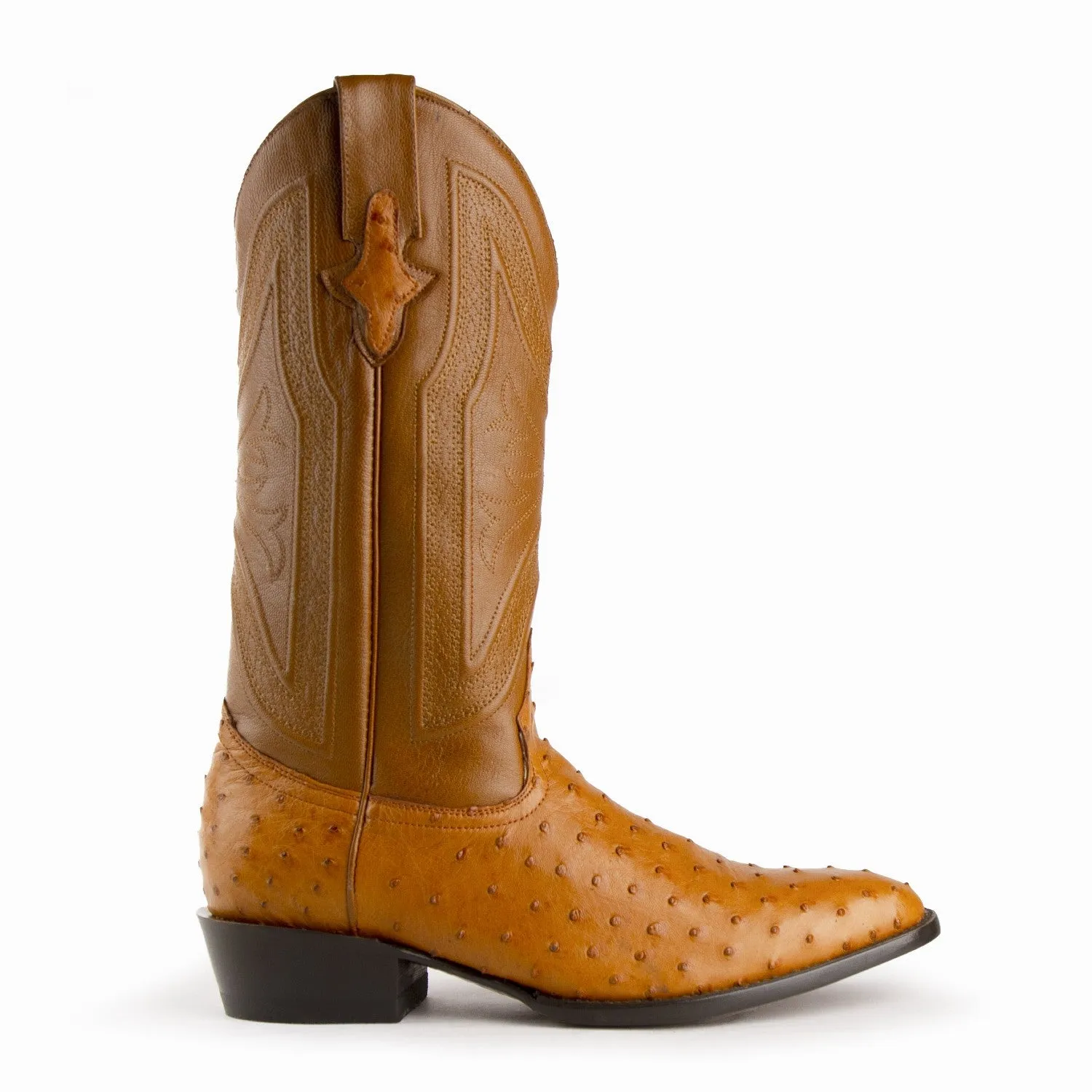 Ferrini Men's Colt Full Quill Ostrich Round Toe Boots 10111-02