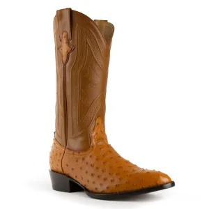 Ferrini Men's Colt Full Quill Ostrich Round Toe Boots 10111-02