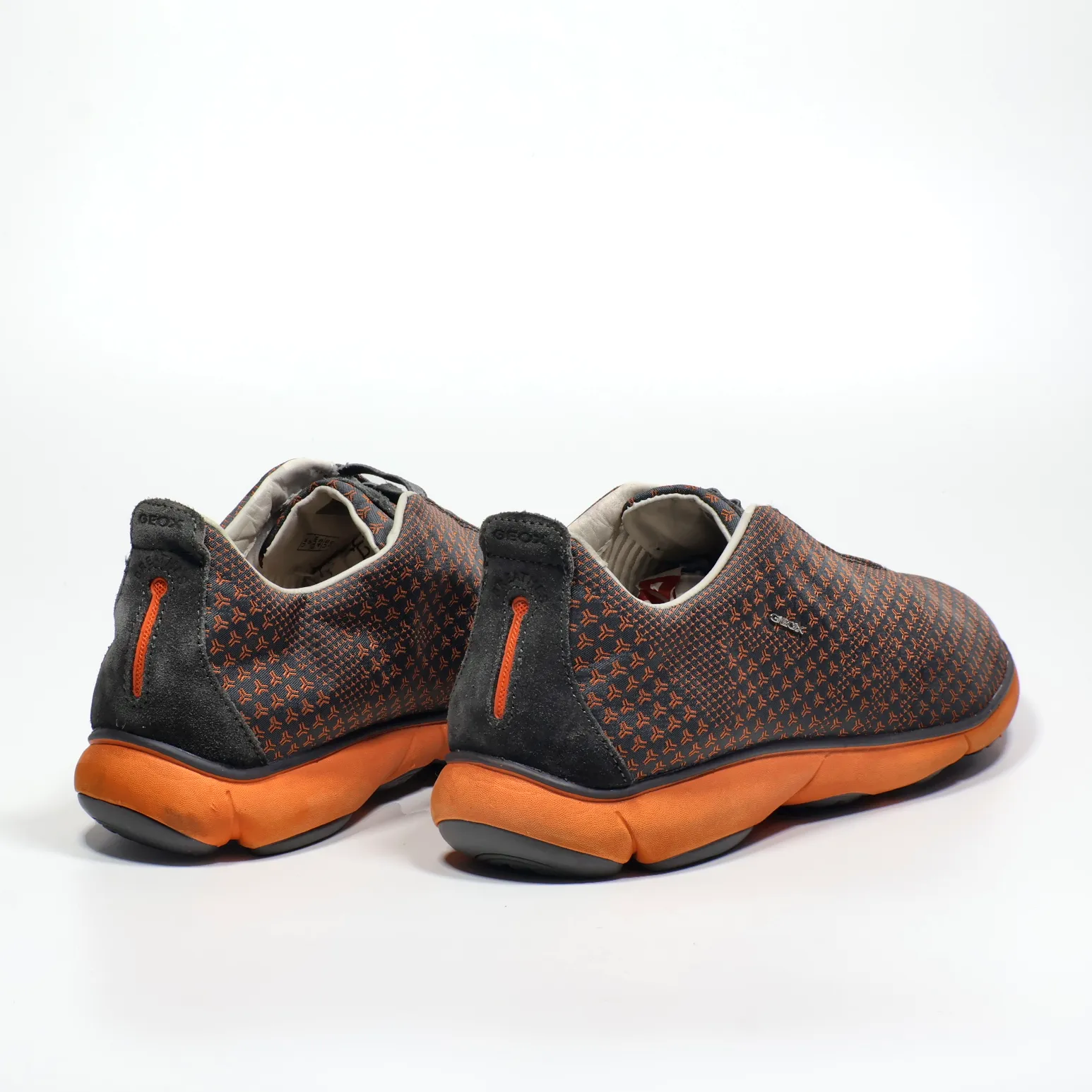 Geox Casual Lace Ups Fabric Orange Colour For Men