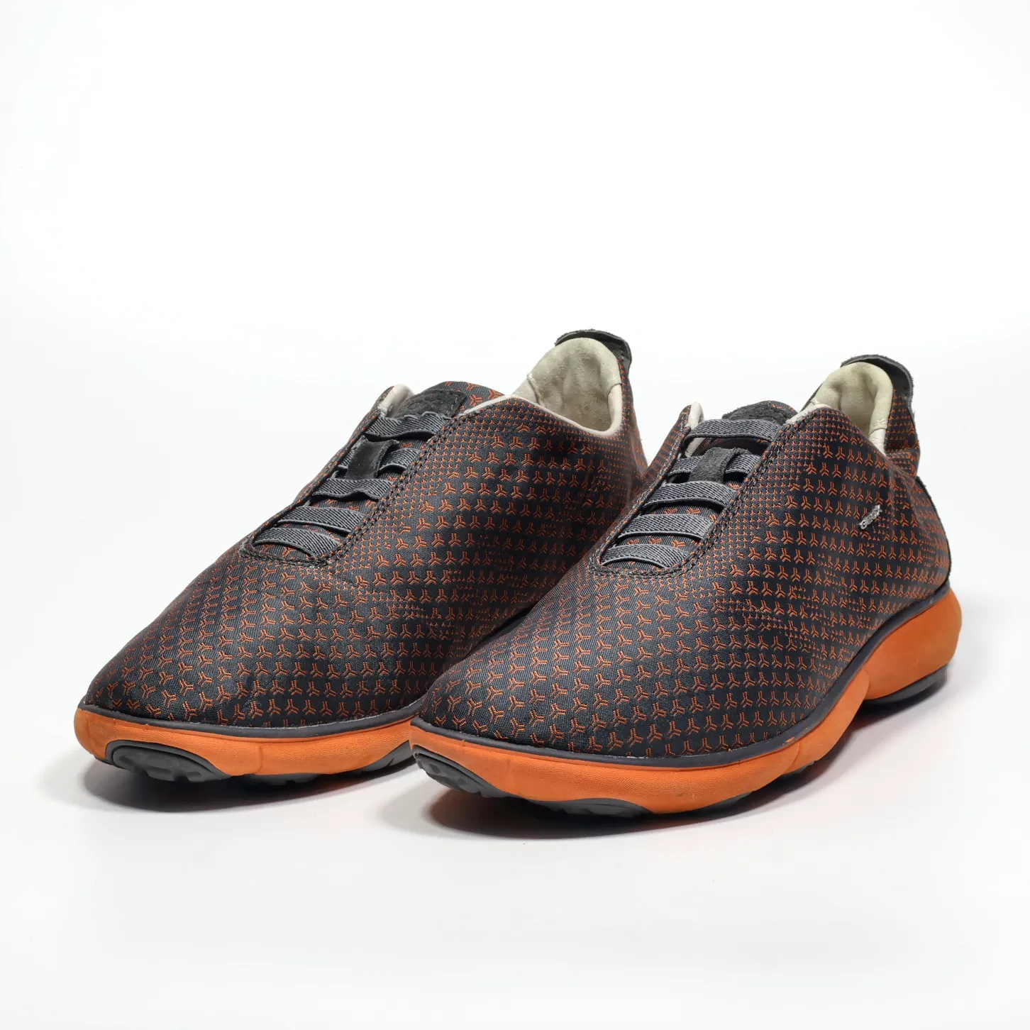 Geox Casual Lace Ups Fabric Orange Colour For Men