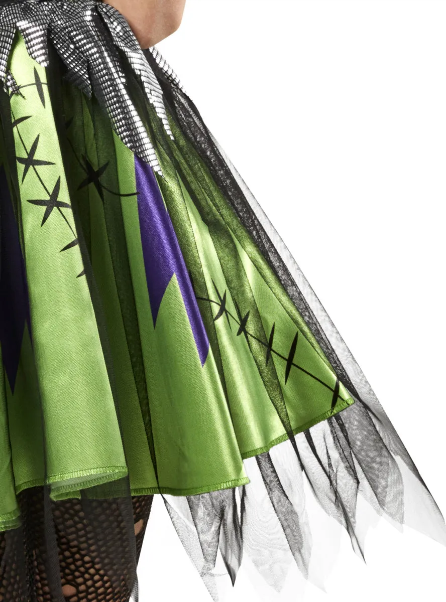Lil Miss Frankenstein Monster Girls Halloween Costume