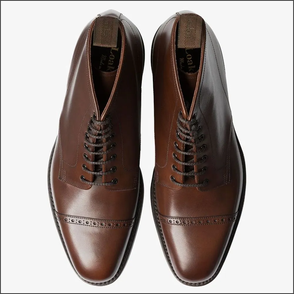Loake Hyde Dark Brown Derby Boot. SIZE 6 Only/