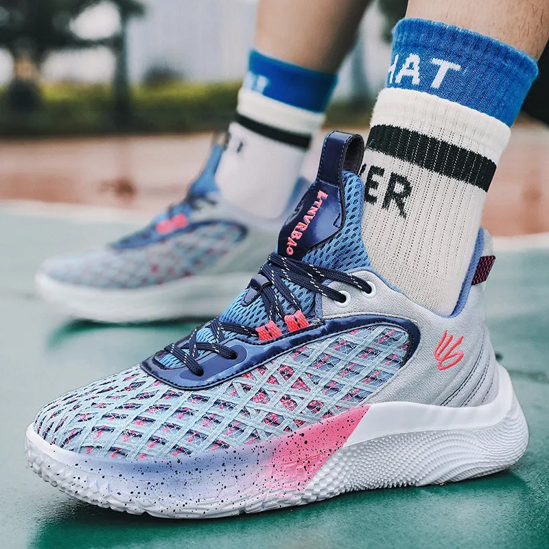 Men's Basketball Sneakers Hard-Wearing Trainers Basketball Boots | 2399