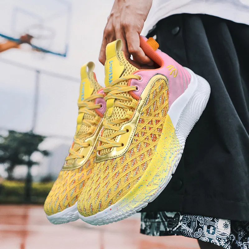 Men's Basketball Sneakers Hard-Wearing Trainers Basketball Boots | 2399
