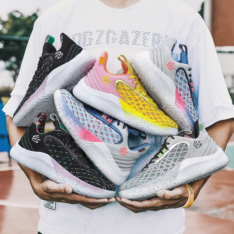 Men's Basketball Sneakers Hard-Wearing Trainers Basketball Boots | 2399