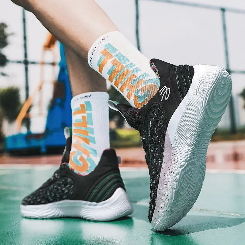 Men's Basketball Sneakers Hard-Wearing Trainers Basketball Boots | 2399